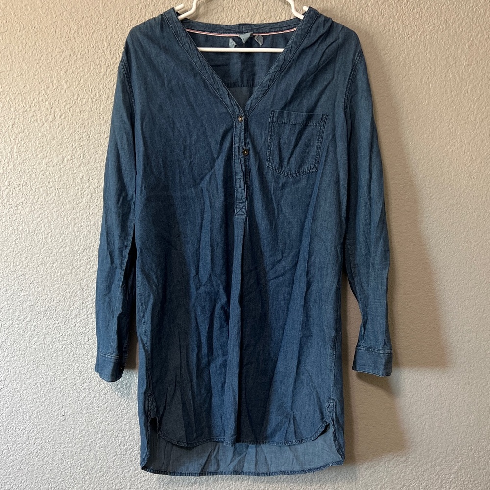 Vintage denim shirt dress